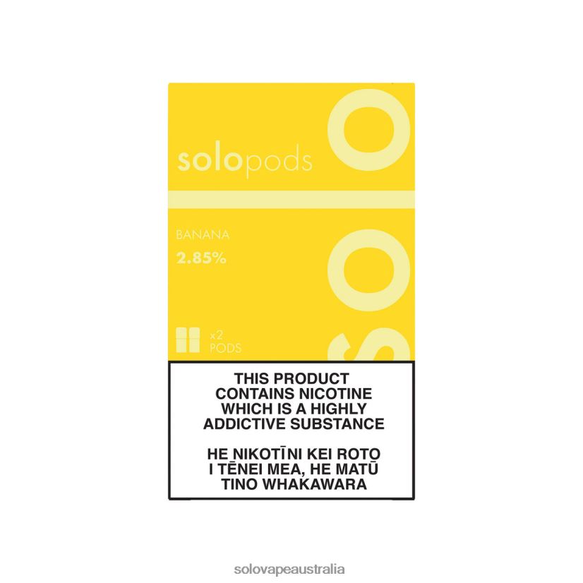 Banana Solo Replacement Pod 2-Pack ZN6LB064 | Solo Vape Nicotine